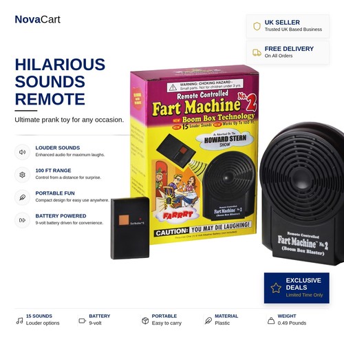 Remote control fart machine - control,