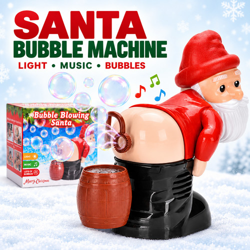 Christmas santa bubble machine - santa,