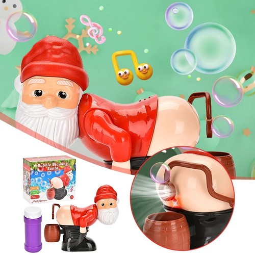 Bubble blowing santa fart - blowing,